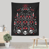 Gothic Christmas Kittens - Wall Tapestry