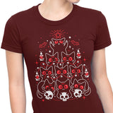 Gothic Christmas Kittens - Women's Apparel