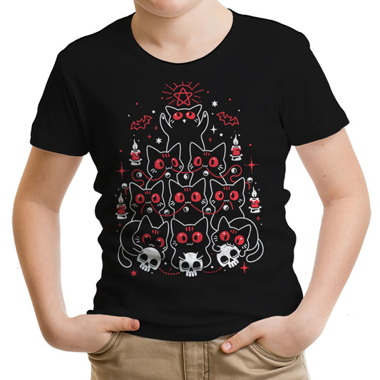 Gothic Christmas Kittens - Youth Apparel