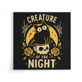 Gothic Night Cat - Canvas Print