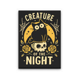 Gothic Night Cat - Canvas Print