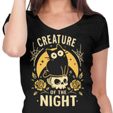 Gothic Night Cat - Women's V-Neck