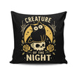 Gothic Night Cat - Throw Pillow