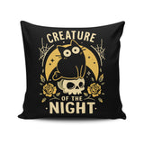 Gothic Night Cat - Throw Pillow