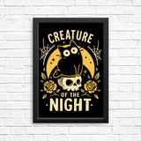 Gothic Night Cat - Posters & Prints
