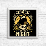 Gothic Night Cat - Posters & Prints