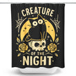Gothic Night Cat - Shower Curtain