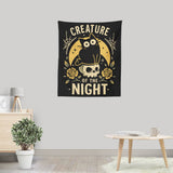 Gothic Night Cat - Wall Tapestry