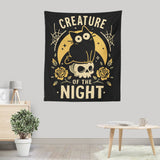 Gothic Night Cat - Wall Tapestry