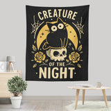 Gothic Night Cat - Wall Tapestry