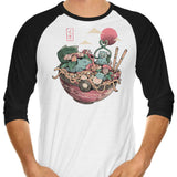 Grass Bowl - 3/4 Sleeve Raglan T-Shirt
