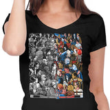 Grayscale vs. Grotesque - Women's V-Neck