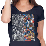 Grayscale vs. Grotesque - Women's V-Neck