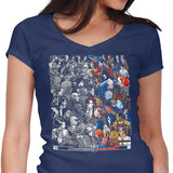 Grayscale vs. Grotesque - Women's V-Neck