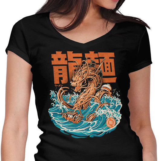 Great Ramen Dragon (Alt) - Women's V-Neck