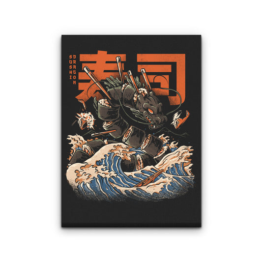 Great Sushi Dragon (Alt) - Canvas Print