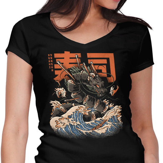 Great Sushi Dragon (Alt) - Women's V-Neck
