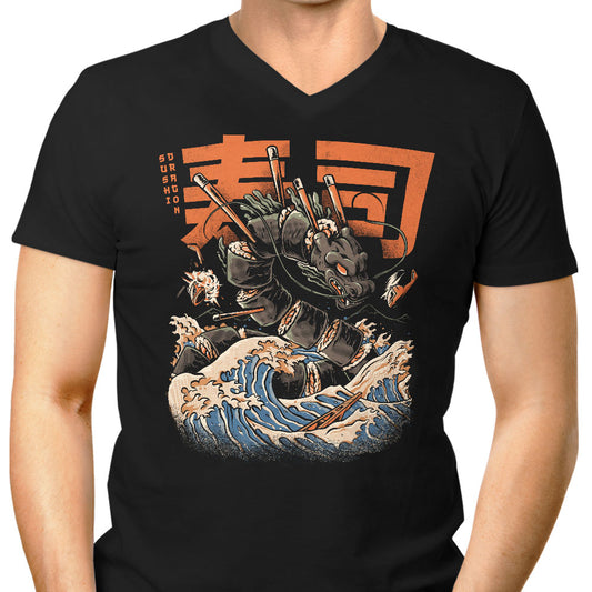 Great Sushi Dragon (Alt) - Men's V-Neck