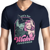 Green and Pink Witches - Men's V-Neck
