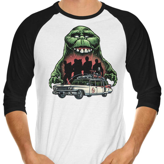 Green Slime Time - 3/4 Sleeve Raglan T-Shirt