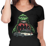 Green Slime Time - Women's V-Neck