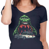 Green Slime Time - Women's V-Neck