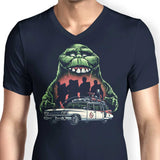 Green Slime Time - Men's V-Neck