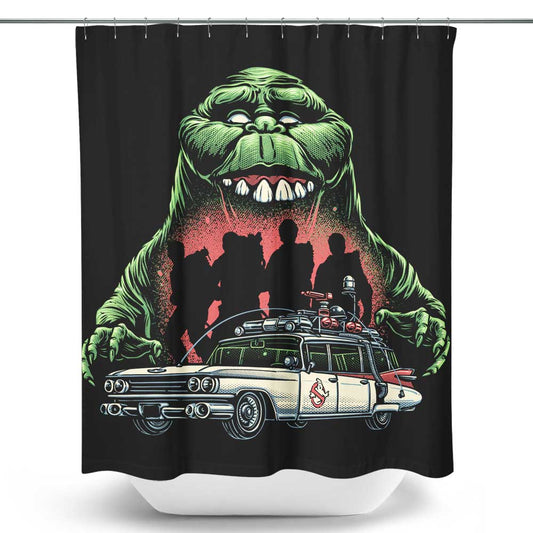 Green Slime Time - Shower Curtain