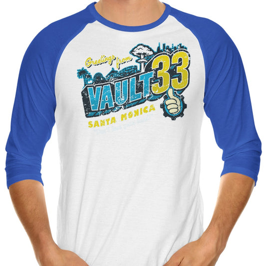 Greetings from 33 - 3/4 Sleeve Raglan T-Shirt