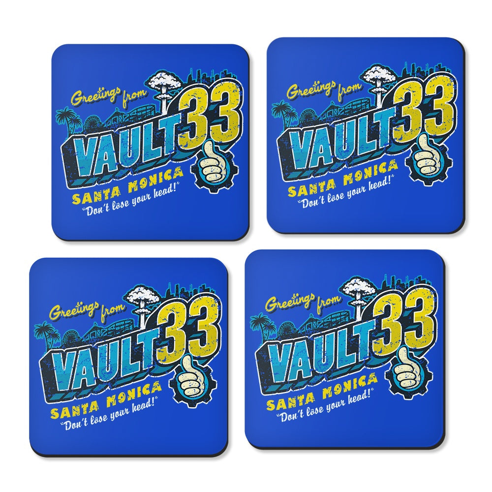 Greetings from 33 - Coasters