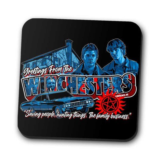 Greetings from Lawrence - Coasters