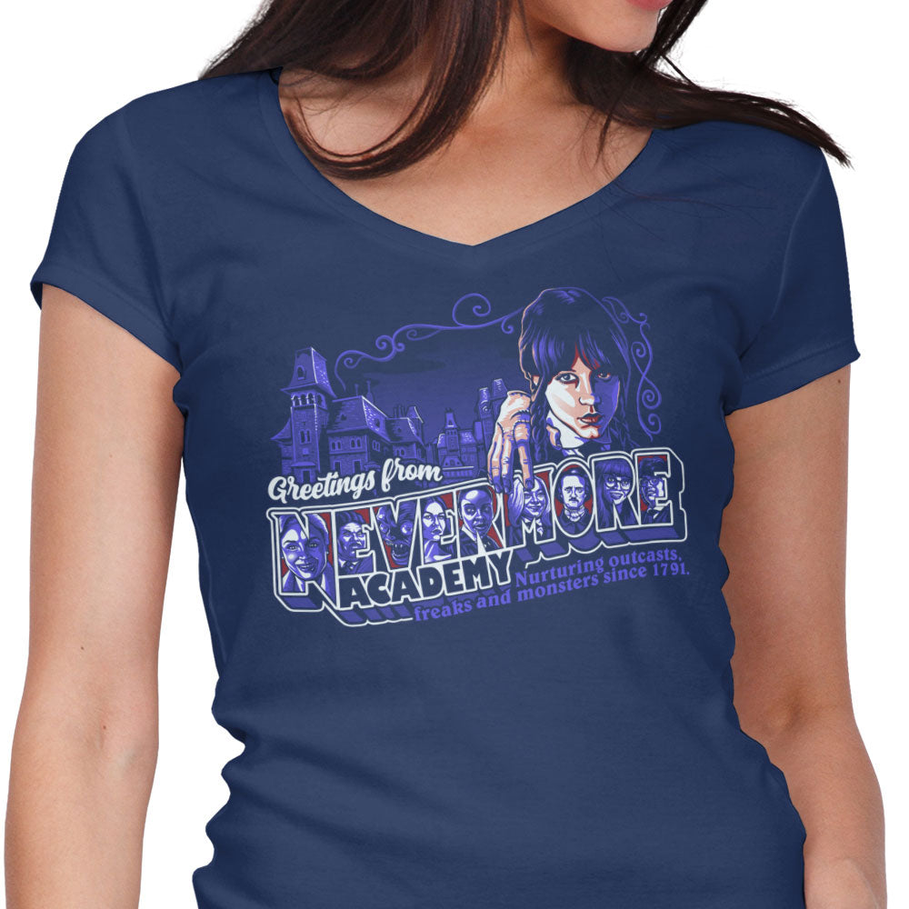 Greetings from Nevermore - Women's V-Neck