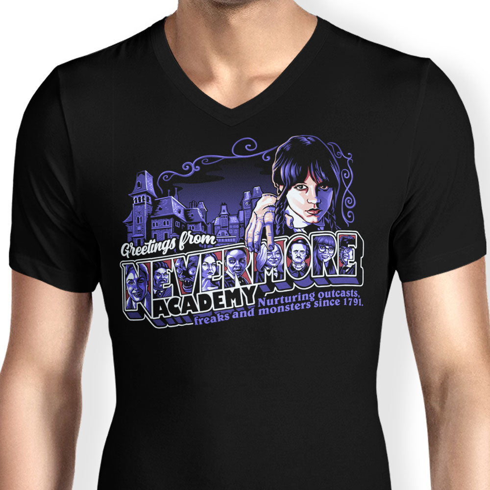 Greetings from Nevermore - Men's V-Neck
