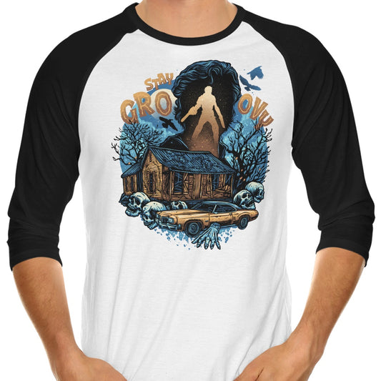 Groovy Cabin - 3/4 Sleeve Raglan T-Shirt