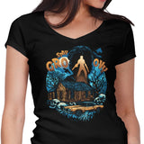 Groovy Cabin - Women's V-Neck