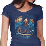 Groovy Cabin - Women's V-Neck