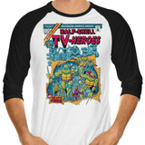 Half-Shell Heroes - 3/4 Sleeve Raglan T-Shirt