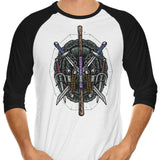 Half Shelled Weaponry - 3/4 Sleeve Raglan T-Shirt