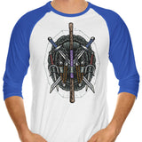 Half Shelled Weaponry - 3/4 Sleeve Raglan T-Shirt