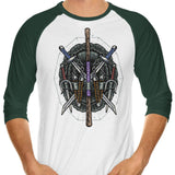 Half Shelled Weaponry - 3/4 Sleeve Raglan T-Shirt
