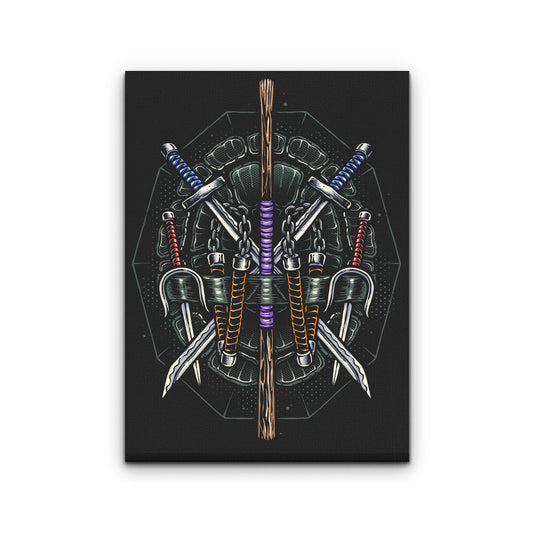 Half Shelled Weaponry - Canvas Print