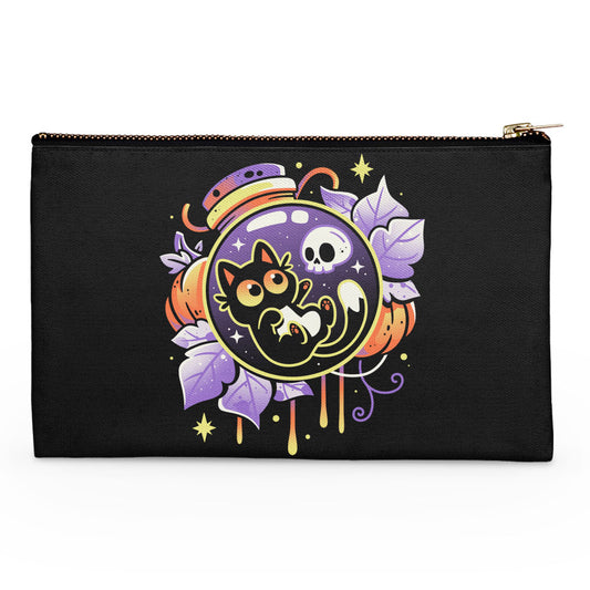Halloween Bottled Kitten - Accessory Pouch