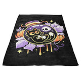 Halloween Bottled Kitten - Fleece Blanket