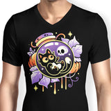 Halloween Bottled Kitten - Men's V-Neck