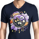 Halloween Bottled Kitten - Men's V-Neck