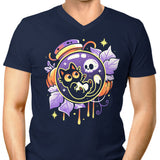 Halloween Bottled Kitten - Men's V-Neck