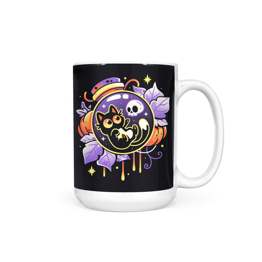 Halloween Bottled Kitten - Mug
