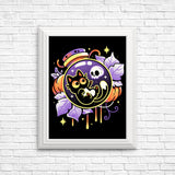 Halloween Bottled Kitten - Posters & Prints