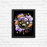 Halloween Bottled Kitten - Posters & Prints