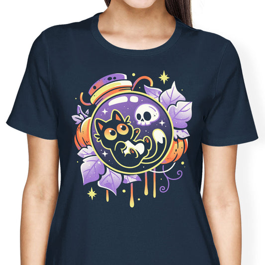 Halloween Bottled Kitten - Women's Apparel